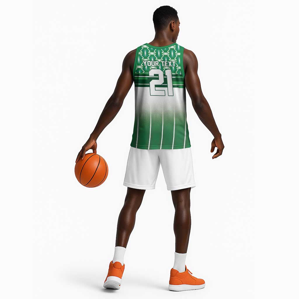 World Football Morocco Custom Basketball Jersey 1994 Away Retro Green Jersey - Wonder Print Shop