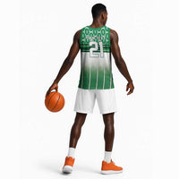 World Football Morocco Custom Basketball Jersey 1994 Away Retro Green Jersey - Wonder Print Shop