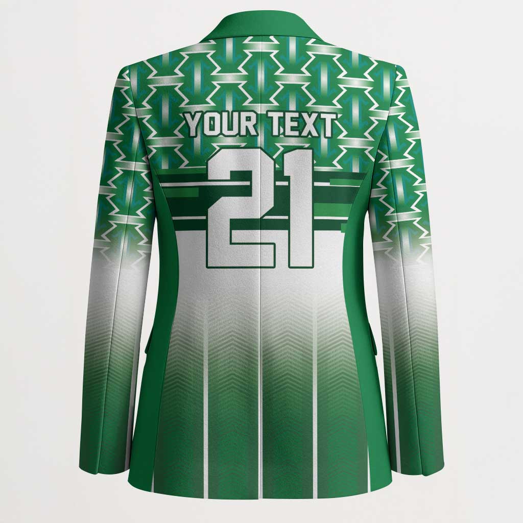 World Football Morocco Custom Blazer 1994 Away Retro Green Jersey - Wonder Print Shop