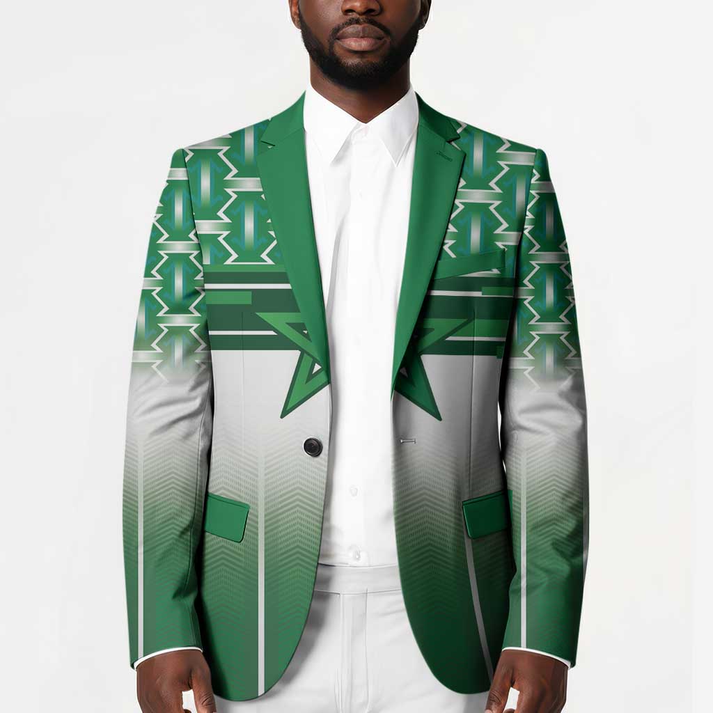 World Football Morocco Custom Blazer 1994 Away Retro Green Jersey - Wonder Print Shop