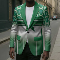 World Football Morocco Custom Blazer 1994 Away Retro Green Jersey - Wonder Print Shop