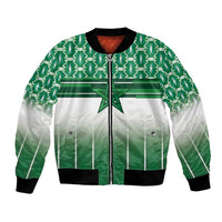 World Football Morocco Custom Bomber Jacket 1994 Away Retro Green Jersey - Wonder Print Shop