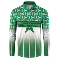 World Football Morocco Custom Button Sweatshirt 1994 Away Retro Green Jersey