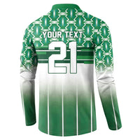 World Football Morocco Custom Button Sweatshirt 1994 Away Retro Green Jersey