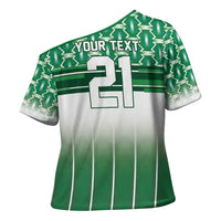World Football Morocco Custom Cross Shoulder Shirt 1994 Away Retro Green Jersey - Wonder Print Shop