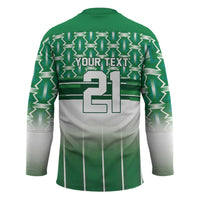 World Football Morocco Custom Hockey Jersey 1994 Away Retro Green Jersey - Wonder Print Shop
