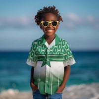 World Football Morocco Custom Kid Hawaiian Shirt 1994 Away Retro Green Jersey - Wonder Print Shop