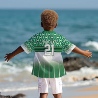 World Football Morocco Custom Kid Hawaiian Shirt 1994 Away Retro Green Jersey - Wonder Print Shop