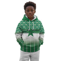 World Football Morocco Custom Kid Hoodie 1994 Away Retro Green Jersey - Wonder Print Shop
