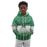 World Football Morocco Custom Kid Hoodie 1994 Away Retro Green Jersey - Wonder Print Shop
