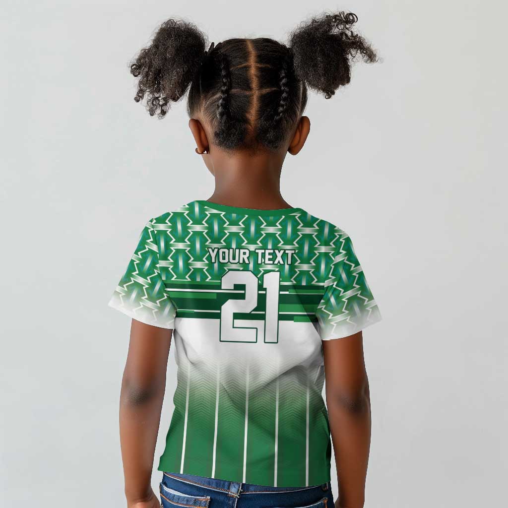 World Football Morocco Custom Kid T shirt 1994 Away Retro Green Jersey - Wonder Print Shop