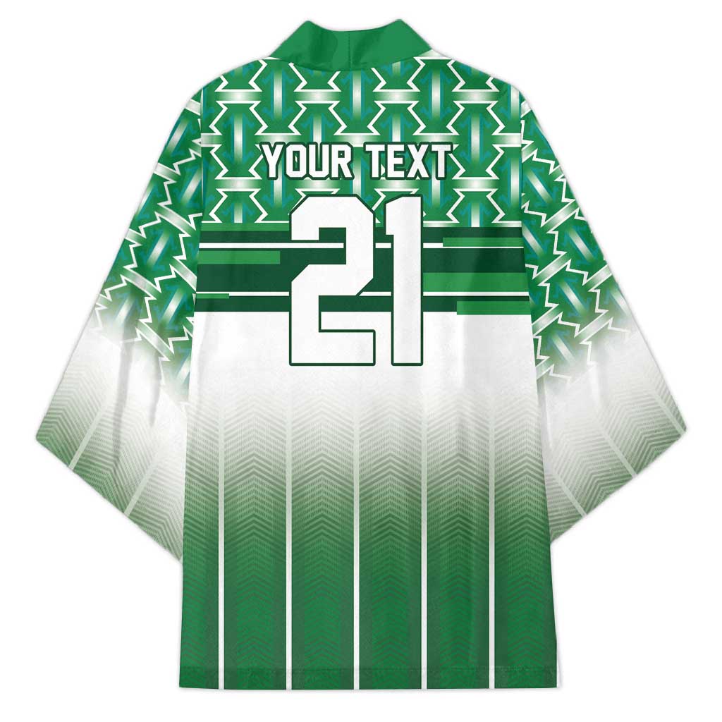 World Football Morocco Custom Kimono 1994 Away Retro Green Jersey - Wonder Print Shop