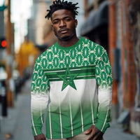 World Football Morocco Custom Long Sleeve Shirt 1994 Away Retro Green Jersey - Wonder Print Shop