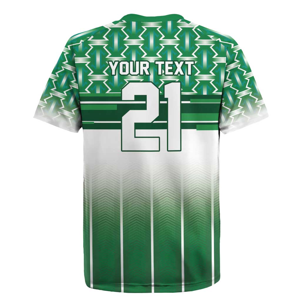 World Football Morocco Custom Rugby Jersey 1994 Away Retro Green Jersey - Wonder Print Shop