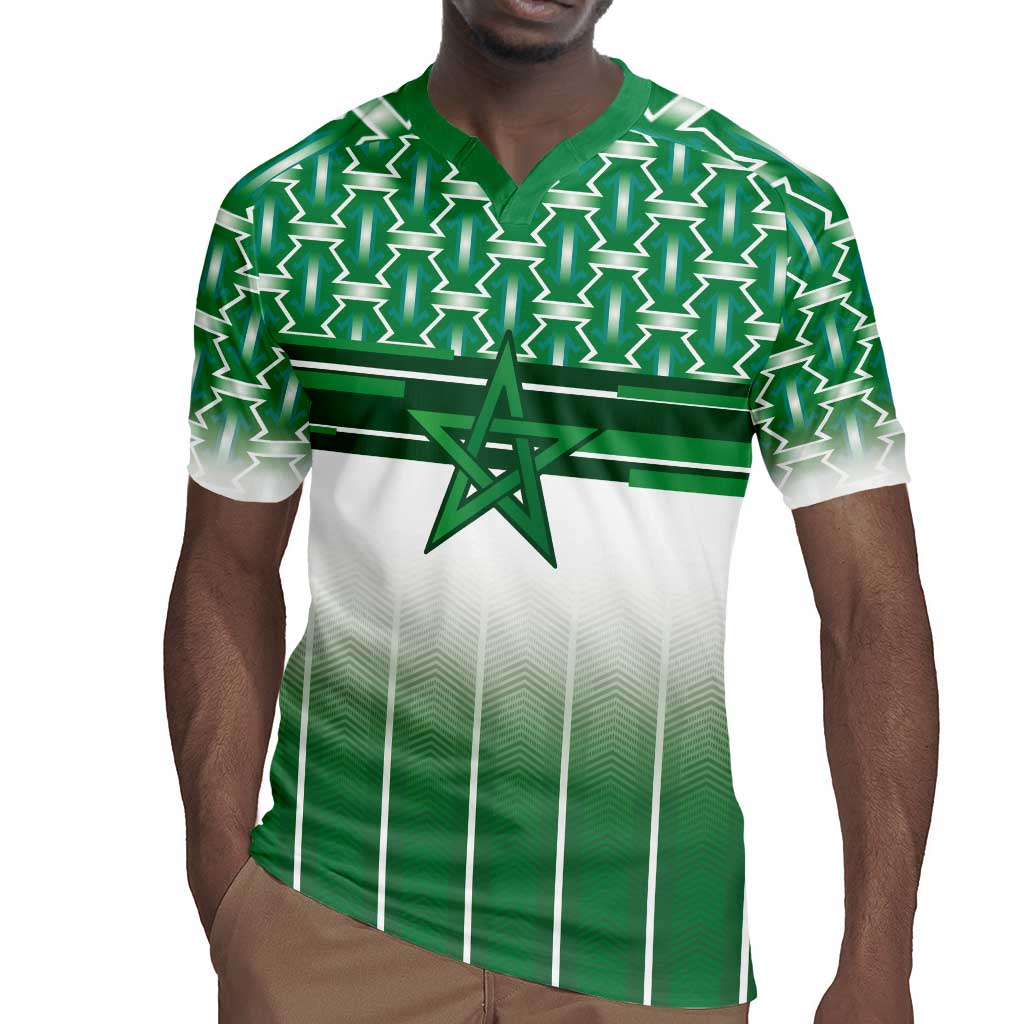 World Football Morocco Custom Rugby Jersey 1994 Away Retro Green Jersey - Wonder Print Shop