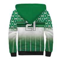 World Football Morocco Custom Sherpa Hoodie 1994 Away Retro Green Jersey - Wonder Print Shop