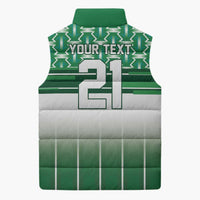 World Football Morocco Custom Sleeveless Puffer Jacket 1994 Away Retro Green Jersey - Wonder Print Shop