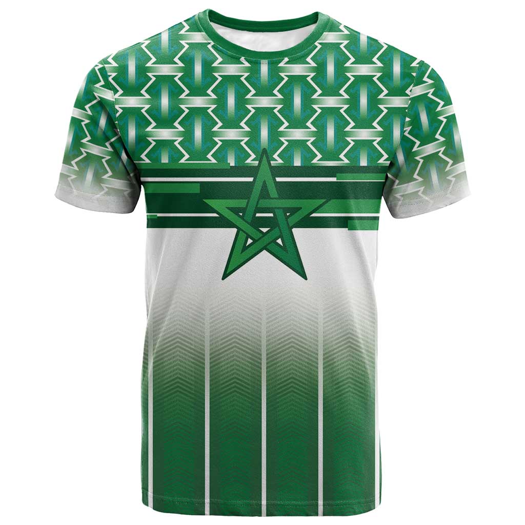 World Football Morocco Custom T shirt 1994 Away Retro Green Jersey - Wonder Print Shop