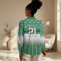 World Football Morocco Custom Women Casual Shirt 1994 Away Retro Green Jersey - Wonder Print Shop