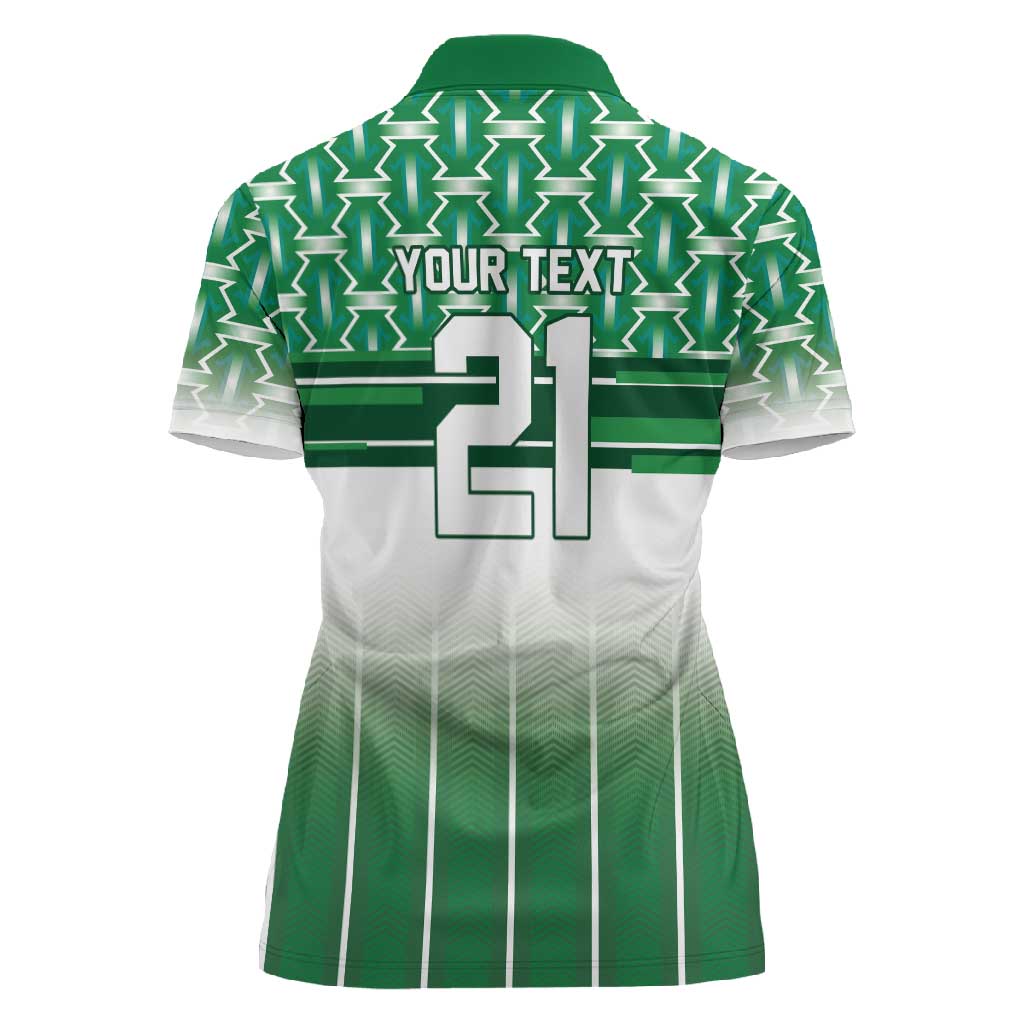 World Football Morocco Custom Women Polo Shirt 1994 Away Retro Green Jersey - Wonder Print Shop