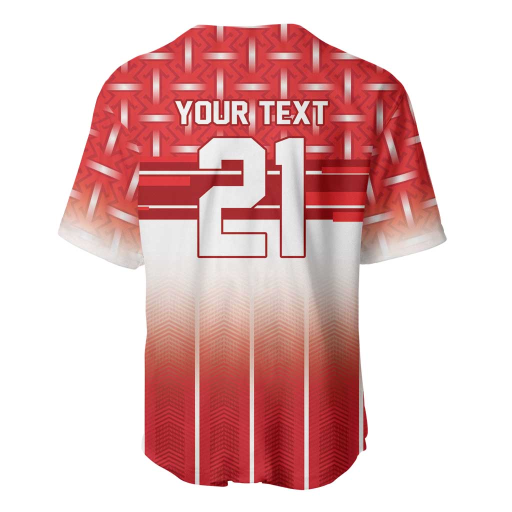 World Football Morocco Custom Baseball Jersey 1994 Away Retro Red Jersey - Wonder Print Shop