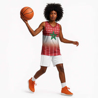 World Football Morocco Custom Basketball Jersey 1994 Away Retro Red Jersey - Wonder Print Shop