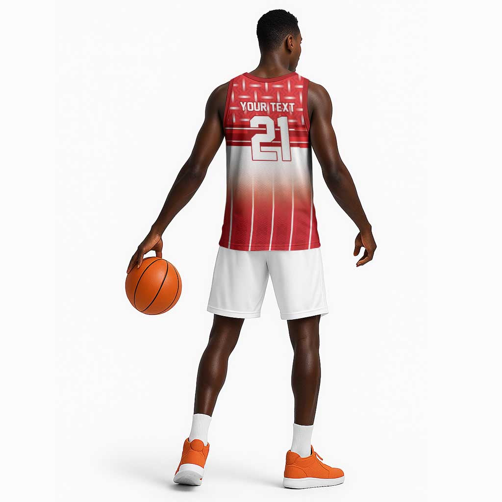 World Football Morocco Custom Basketball Jersey 1994 Away Retro Red Jersey - Wonder Print Shop