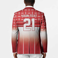 World Football Morocco Custom Blazer 1994 Away Retro Red Jersey - Wonder Print Shop