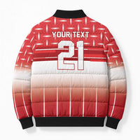 World Football Morocco Custom Bomber Puffer Jacket 1994 Away Retro Red Jersey - Wonder Print Shop
