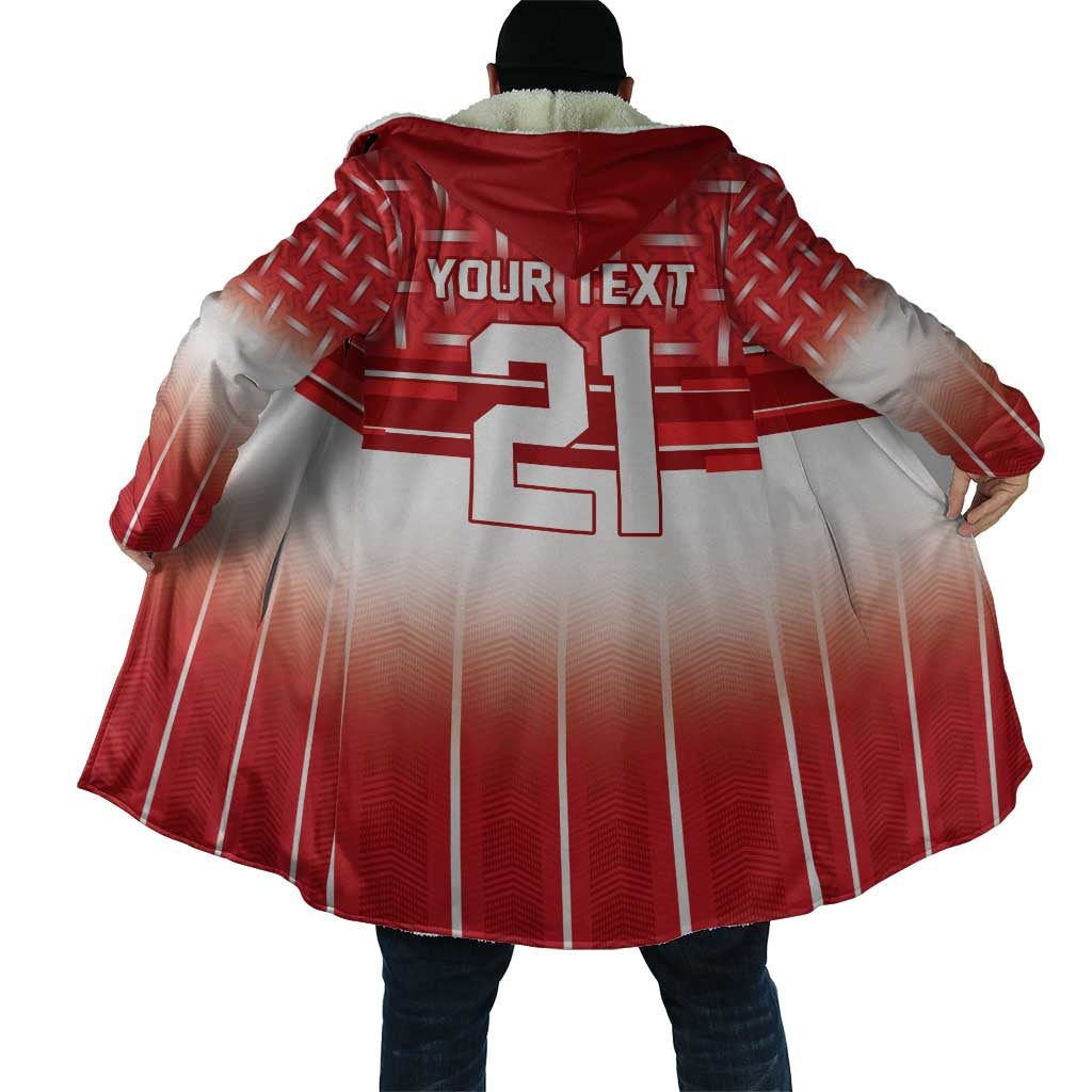 World Football Morocco Custom Cloak 1994 Away Retro Red Jersey - Wonder Print Shop