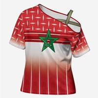 World Football Morocco Custom Cross Shoulder Shirt 1994 Away Retro Red Jersey - Wonder Print Shop