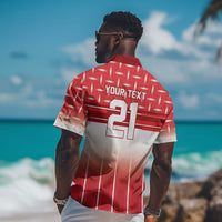 World Football Morocco Custom Hawaiian Shirt 1994 Away Retro Red Jersey - Wonder Print Shop