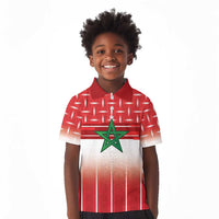 World Football Morocco Custom Kid Polo Shirt 1994 Away Retro Red Jersey - Wonder Print Shop