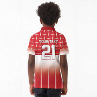 World Football Morocco Custom Kid Polo Shirt 1994 Away Retro Red Jersey - Wonder Print Shop