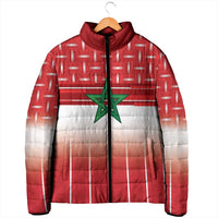 World Football Morocco Custom Padded Jacket 1994 Away Retro Red Jersey - Wonder Print Shop