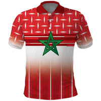 World Football Morocco Custom Polo Shirt 1994 Away Retro Red Jersey - Wonder Print Shop
