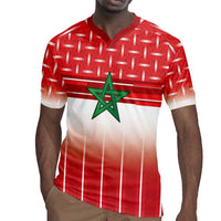 World Football Morocco Custom Rugby Jersey 1994 Away Retro Red Jersey - Wonder Print Shop