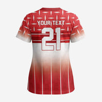 World Football Morocco Custom Scrub Top 1994 Away Retro Red Jersey - Wonder Print Shop