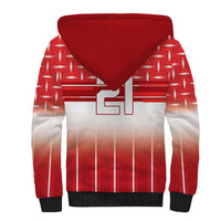 World Football Morocco Custom Sherpa Hoodie 1994 Away Retro Red Jersey - Wonder Print Shop