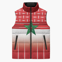 World Football Morocco Custom Sleeveless Puffer Jacket 1994 Away Retro Red Jersey - Wonder Print Shop