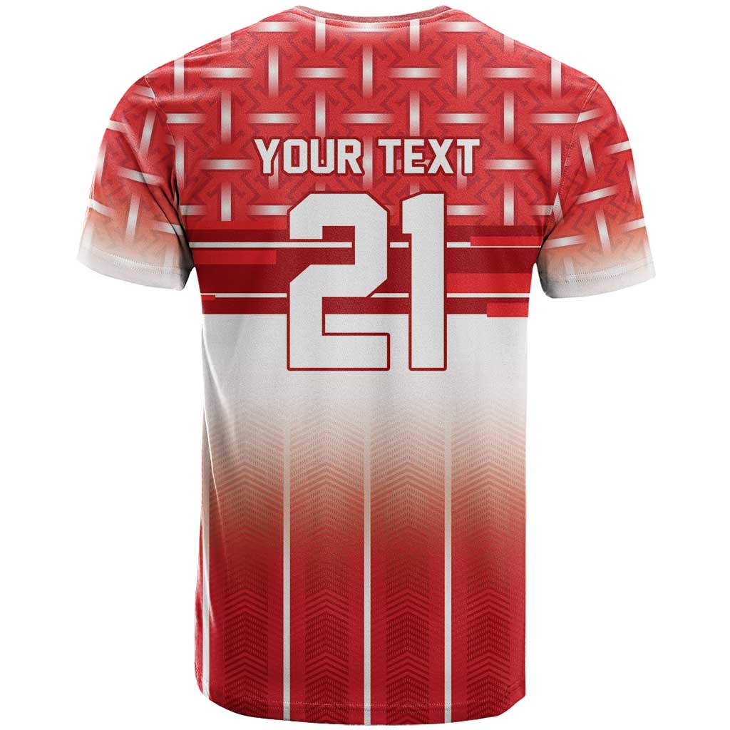 World Football Morocco Custom T shirt 1994 Away Retro Red Jersey - Wonder Print Shop