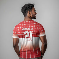 World Football Morocco Custom T shirt 1994 Away Retro Red Jersey - Wonder Print Shop