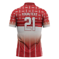 World Football Morocco Custom Zipper Polo Shirt 1994 Away Retro Red Jersey - Wonder Print Shop