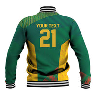 World Football 2026 South Africa Custom Baseball Jacket Tradional Protea Kente Pattern - Wonder Print Shop