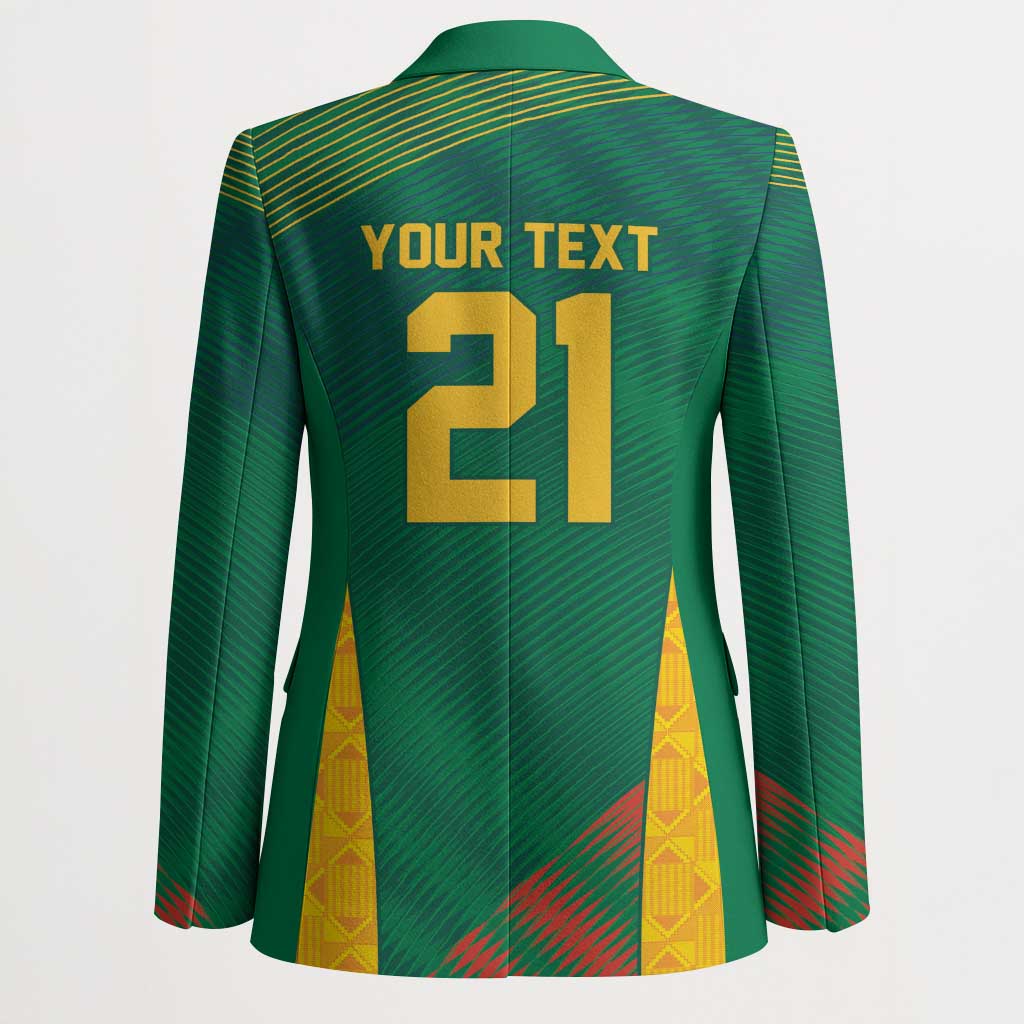 World Football 2026 South Africa Custom Blazer Tradional Protea Kente Pattern - Wonder Print Shop