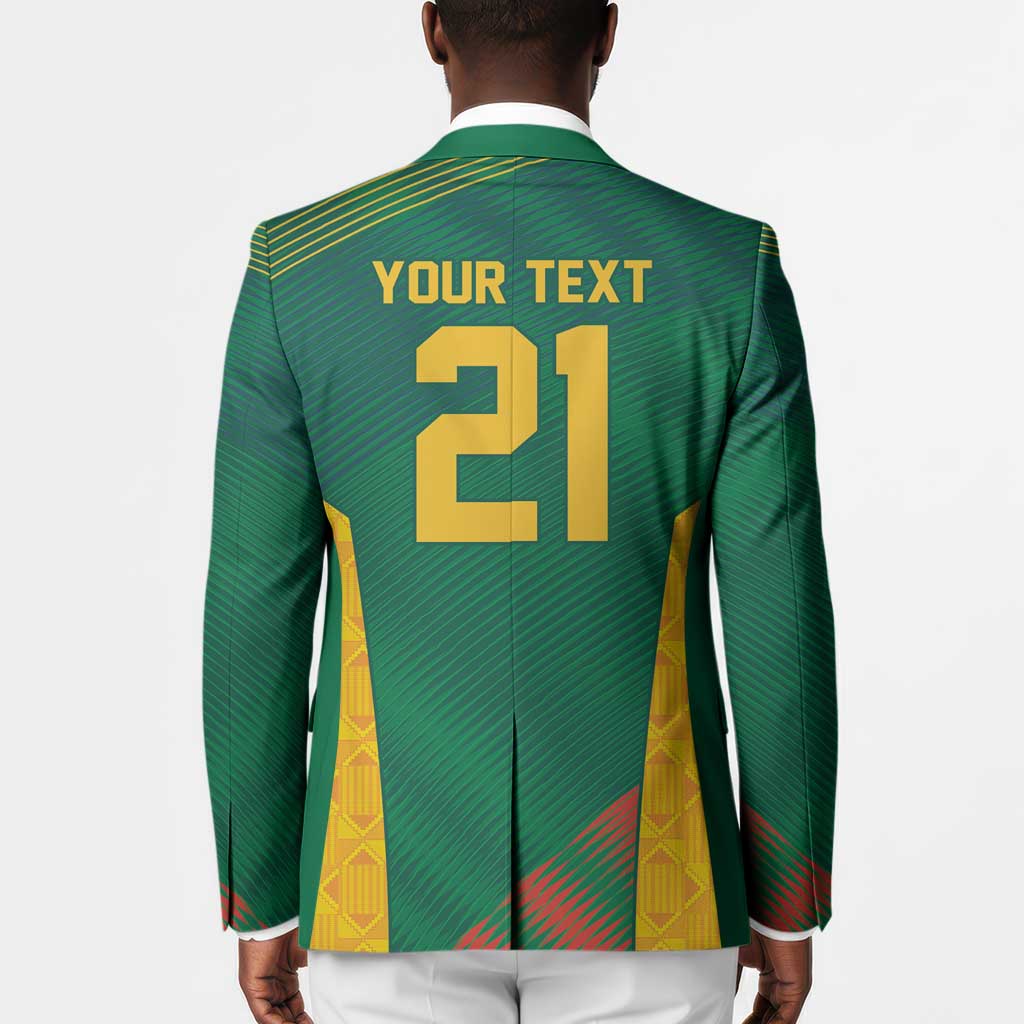 World Football 2026 South Africa Custom Blazer Tradional Protea Kente Pattern - Wonder Print Shop