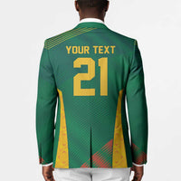 World Football 2026 South Africa Custom Blazer Tradional Protea Kente Pattern - Wonder Print Shop