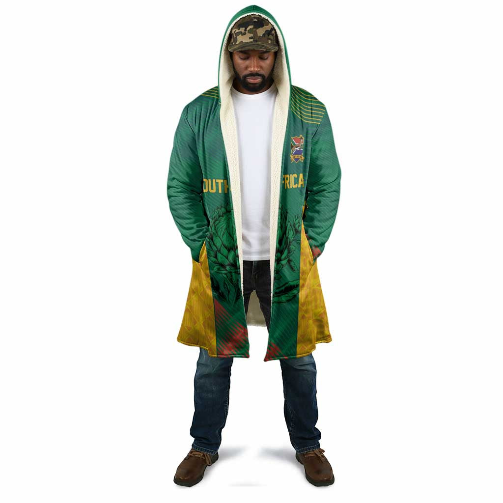 World Football 2026 South Africa Custom Cloak Tradional Protea Kente Pattern - Wonder Print Shop