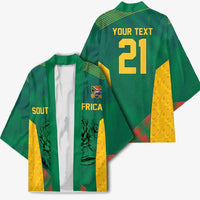 World Football 2026 South Africa Custom Kimono Tradional Protea Kente Pattern - Wonder Print Shop