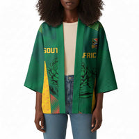 World Football 2026 South Africa Custom Kimono Tradional Protea Kente Pattern - Wonder Print Shop